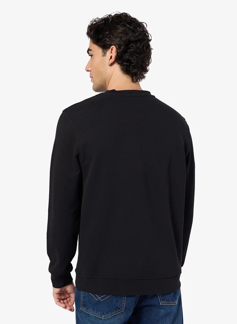 جس Crew Neck Long Sleeve Sweatshirt